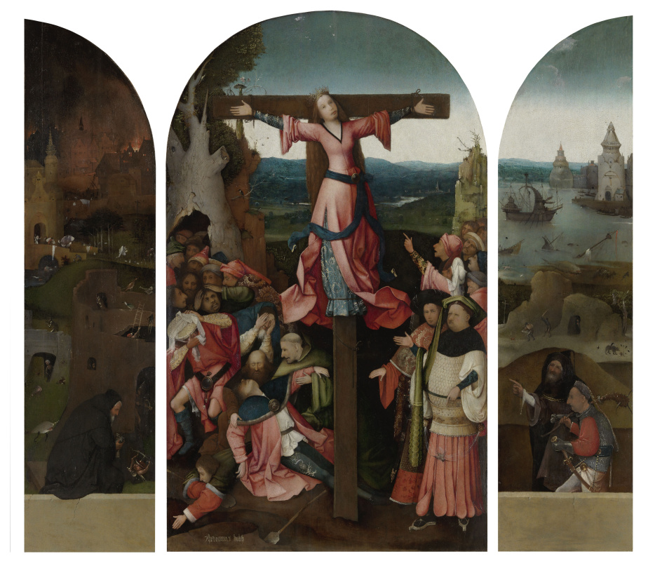 Hieronymus Bosch. Crucified Martyr