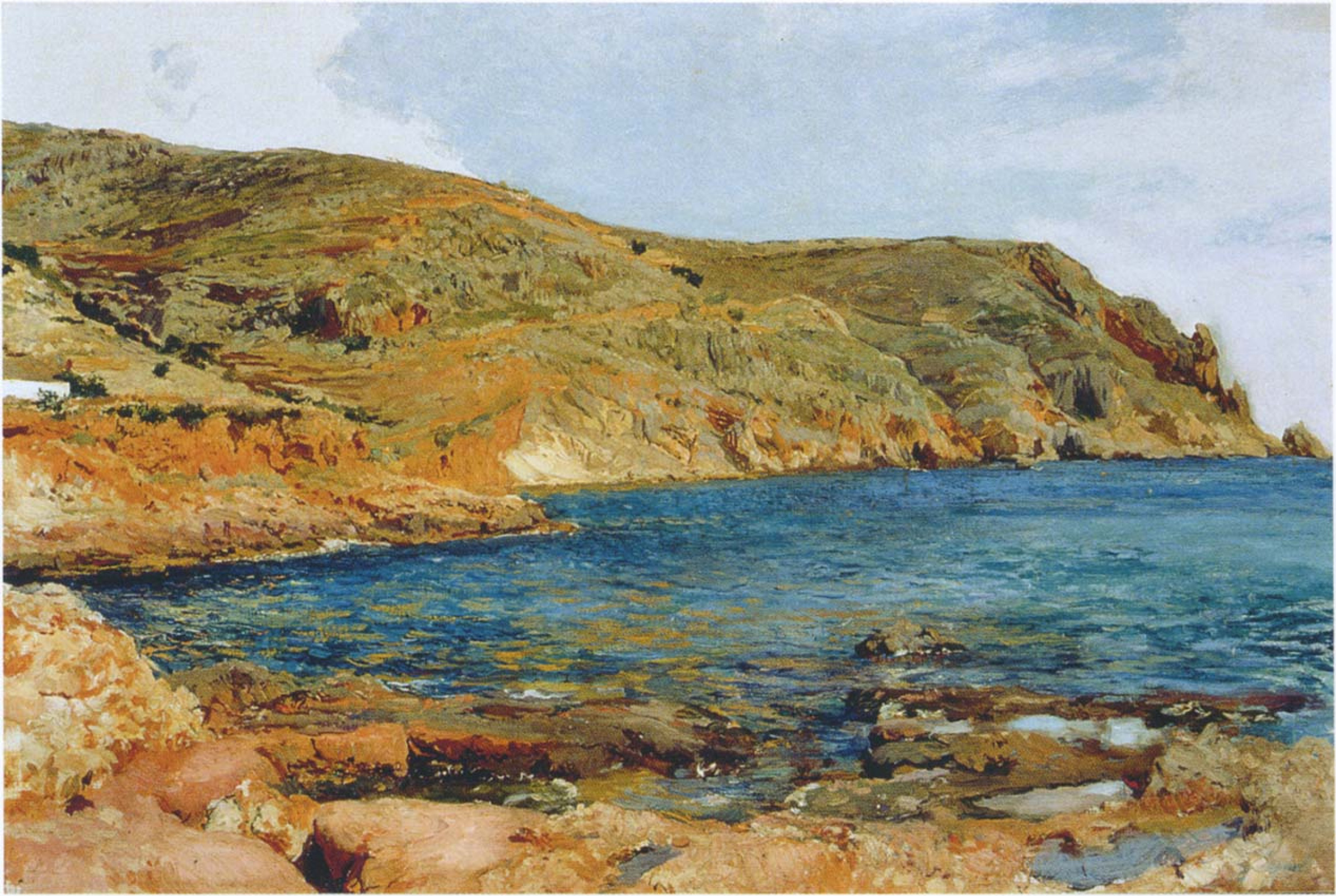 Joaquin Sorolla（Soroya） Javea Cove, 1896, 72×48 厘米：作品描述