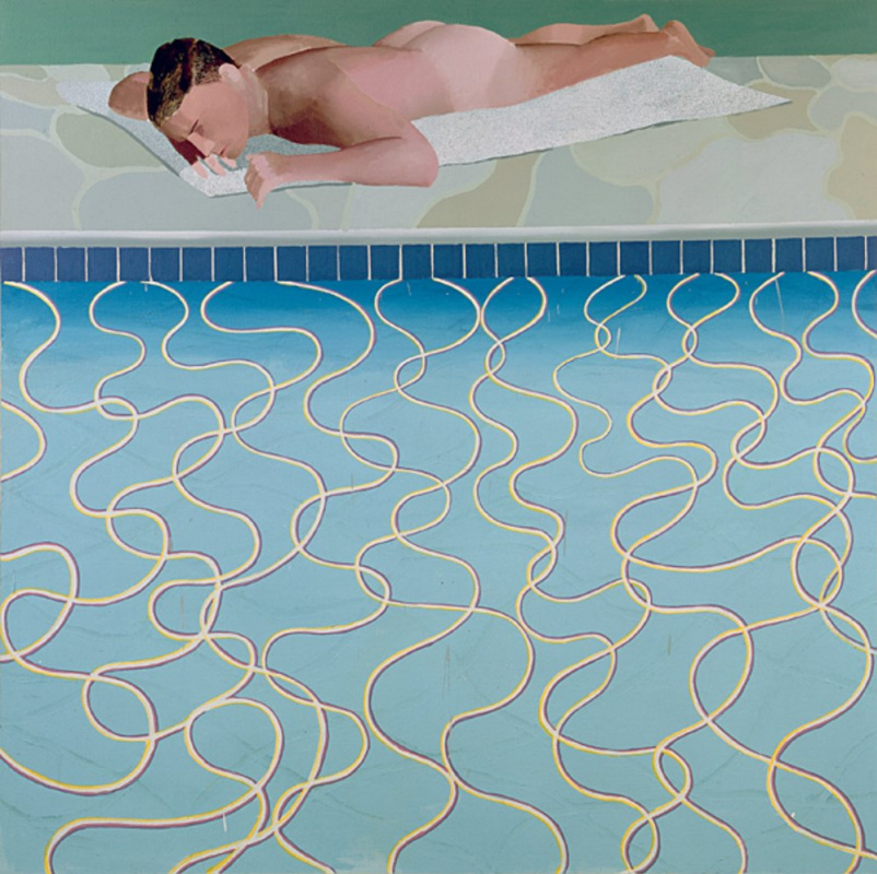 David Hockney. Sunbathers