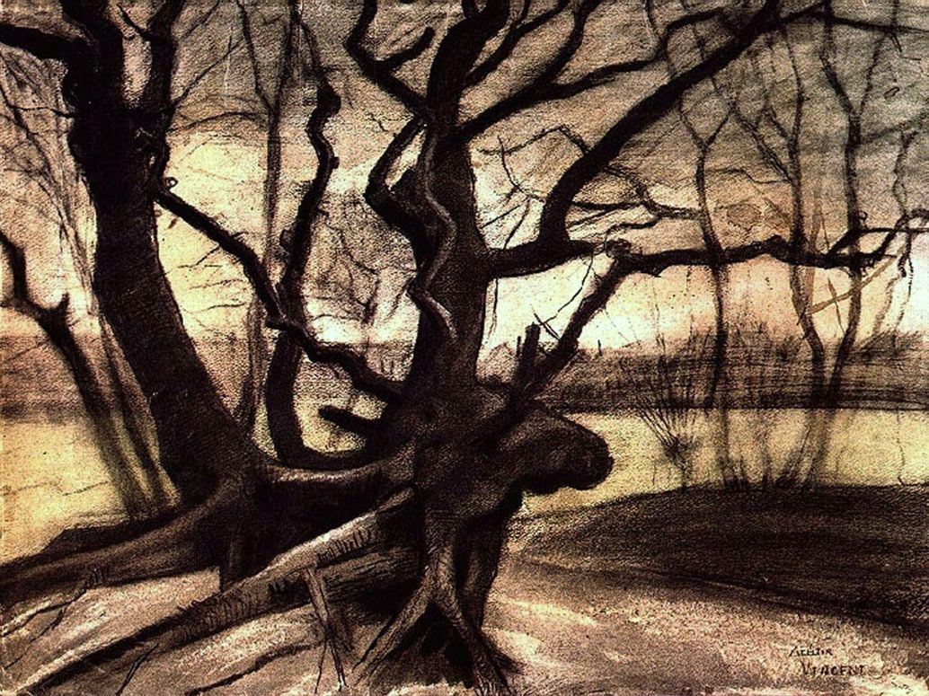 Vincent van Gogh. Sketch of a tree