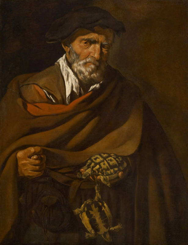 Хосе де Рибера. Мужчина с черепахами