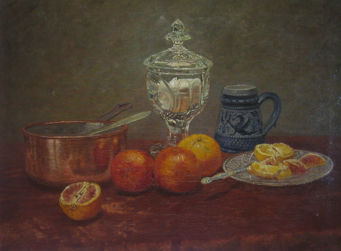 Anne Vallayer-Coster. Still life with oranges