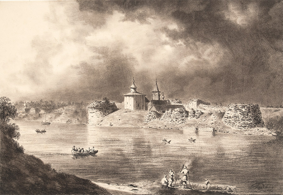 Ivan Aivazovsky. View Of Old Ladoga