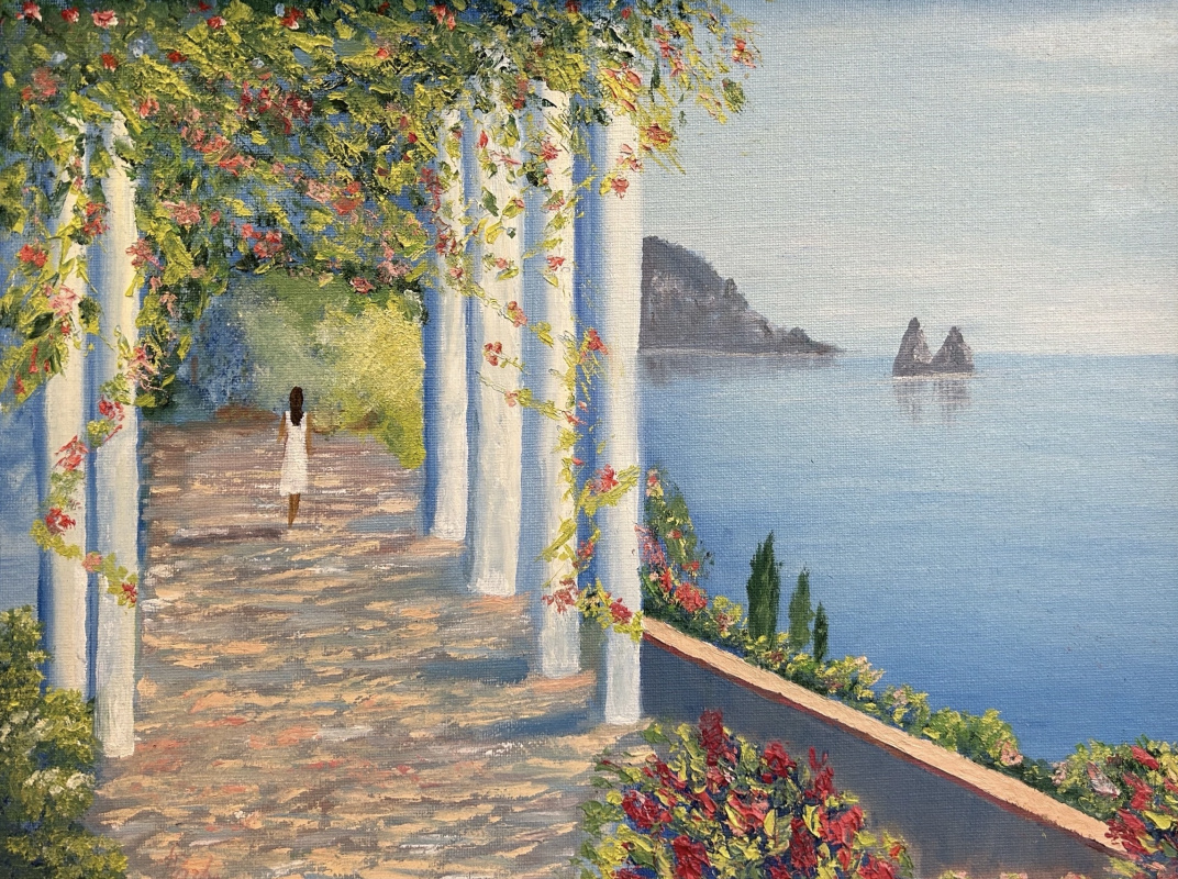 Lyudmila Raznikova. Mediterranean landscape
