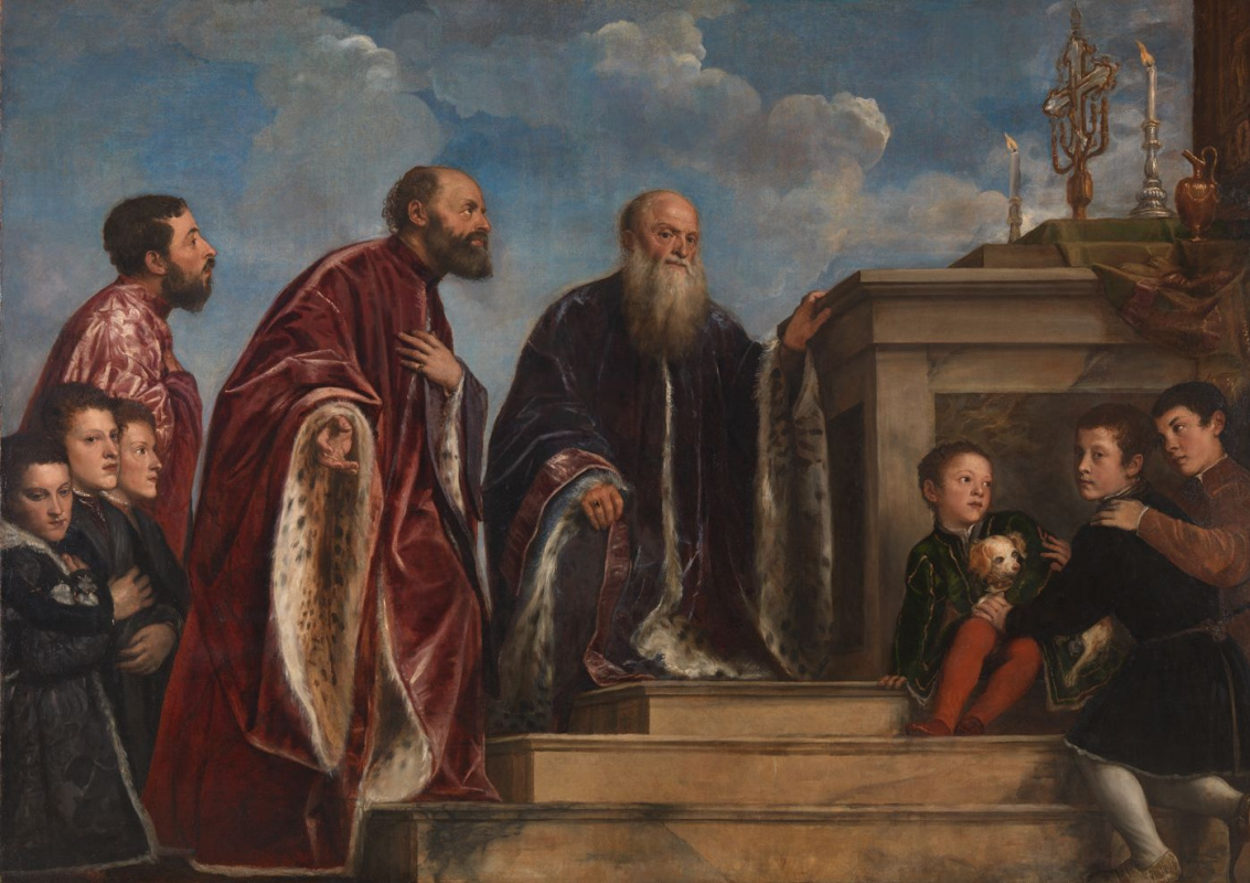 The Vendramin Family Venerating a Relic of the True Cross
Titian1560, 206.1×288.5 cm
