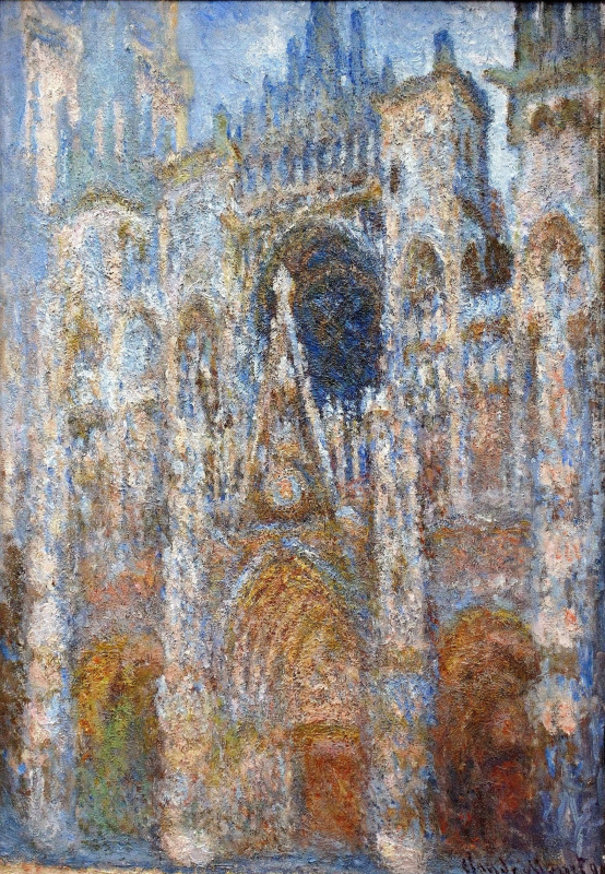 Клод Моне. Руанский собор, портал; гармония голубого
