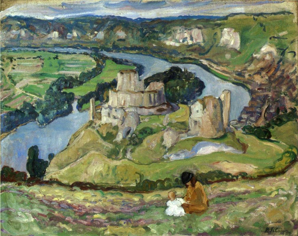Henri Lebasque. Ruins of the castle of Galliard in the City