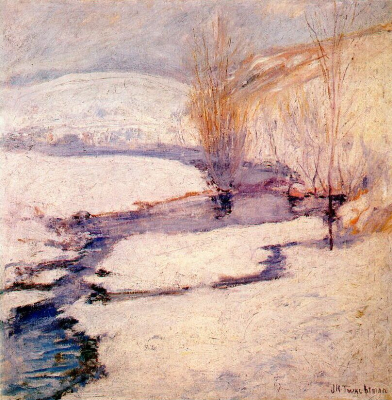 John Henry Twachtman. Winter landscape