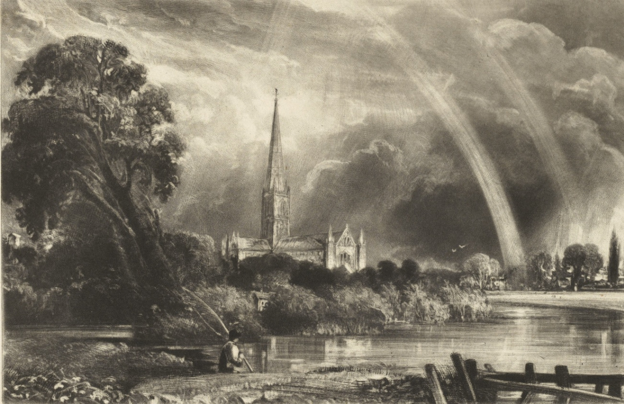 John Constable. View of the Salisbury Cathedral