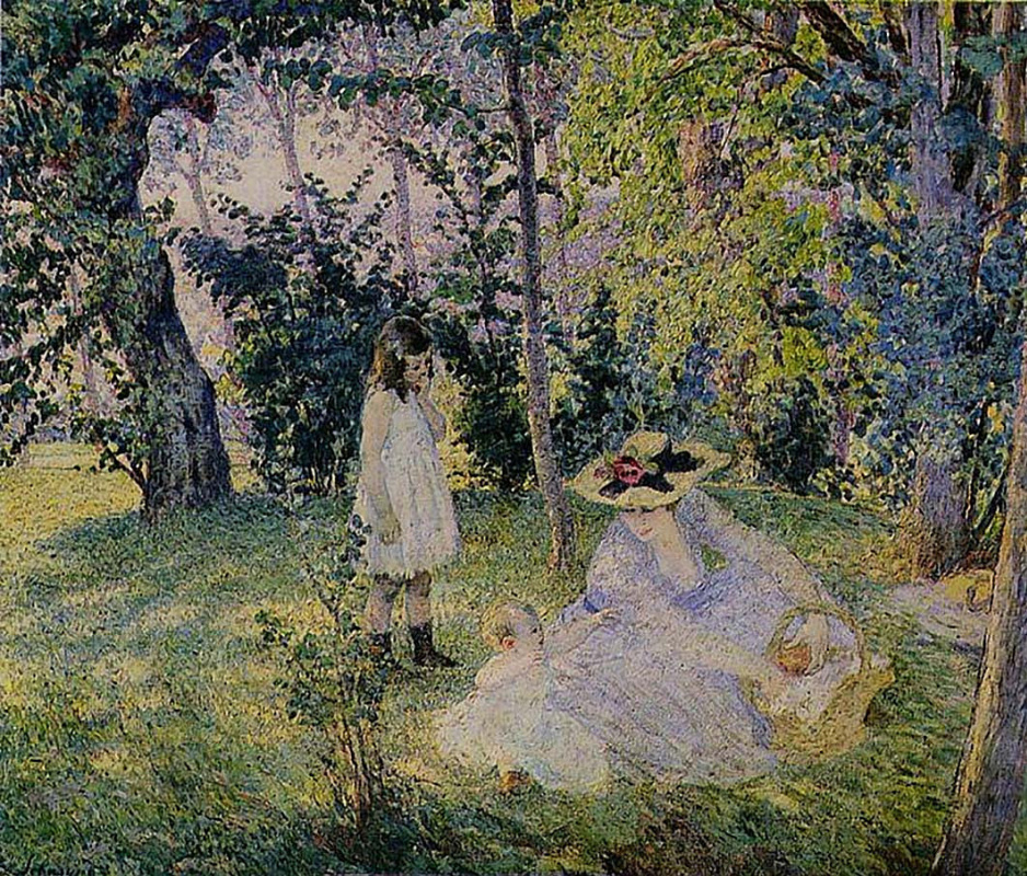 Henri Lebasque. A picnic in the woods