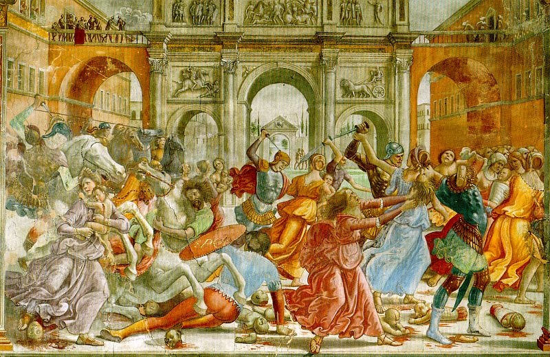 Domenico Girlandajo. The massacre of the innocents