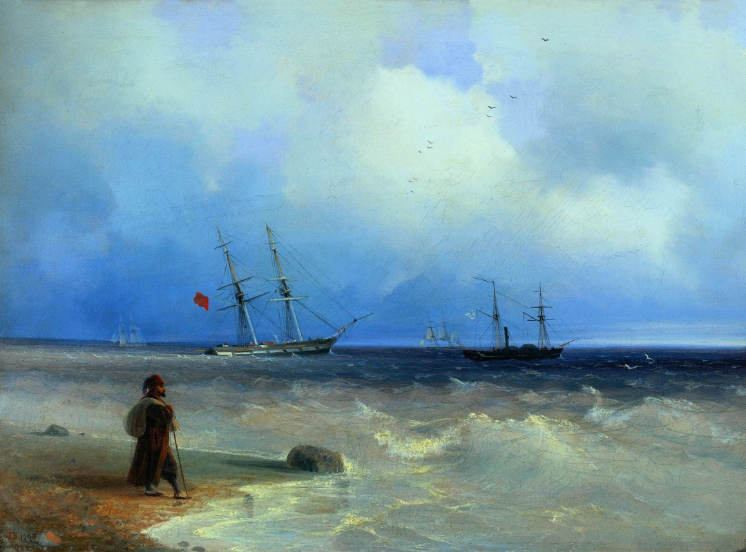 Ivan Aivazovsky. Sea shore