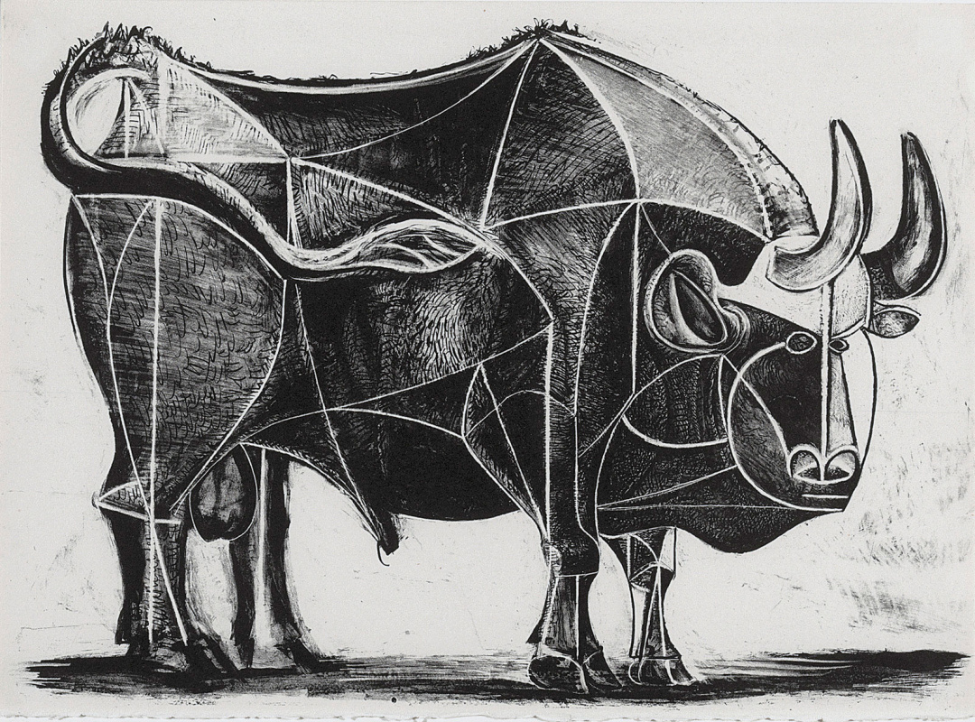 Пикассо литография бык