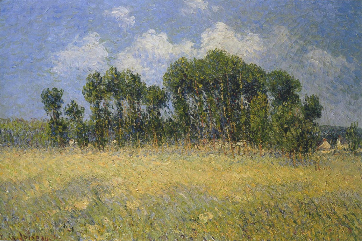 Gustave Loiseau. Landscape with poplars