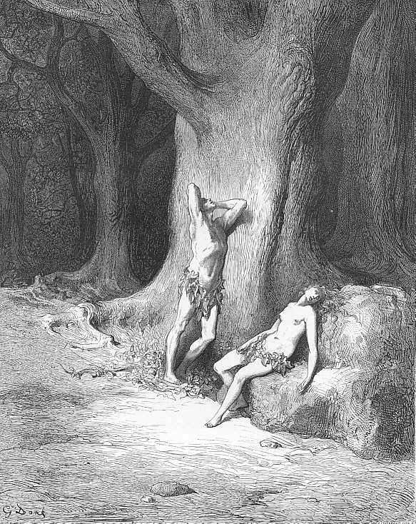 Paul Gustave Dore. Adam and Eve: tears