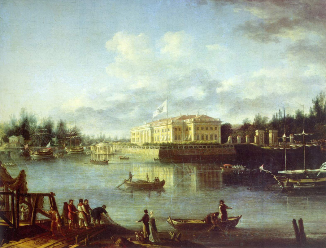 Semen Fedorovich Shchedrin. View of the Kamennoostrovsky Palace through the Great Nevka from the Stroganov embankment
