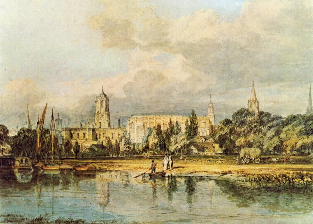 Joseph Mallord William Turner. South view of Christ Church from the meadows