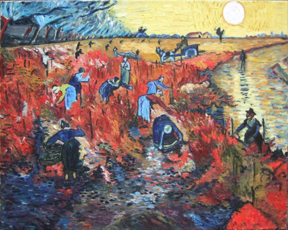 Andrey Harlanov. Copy: Van Gogh - Red vineyards