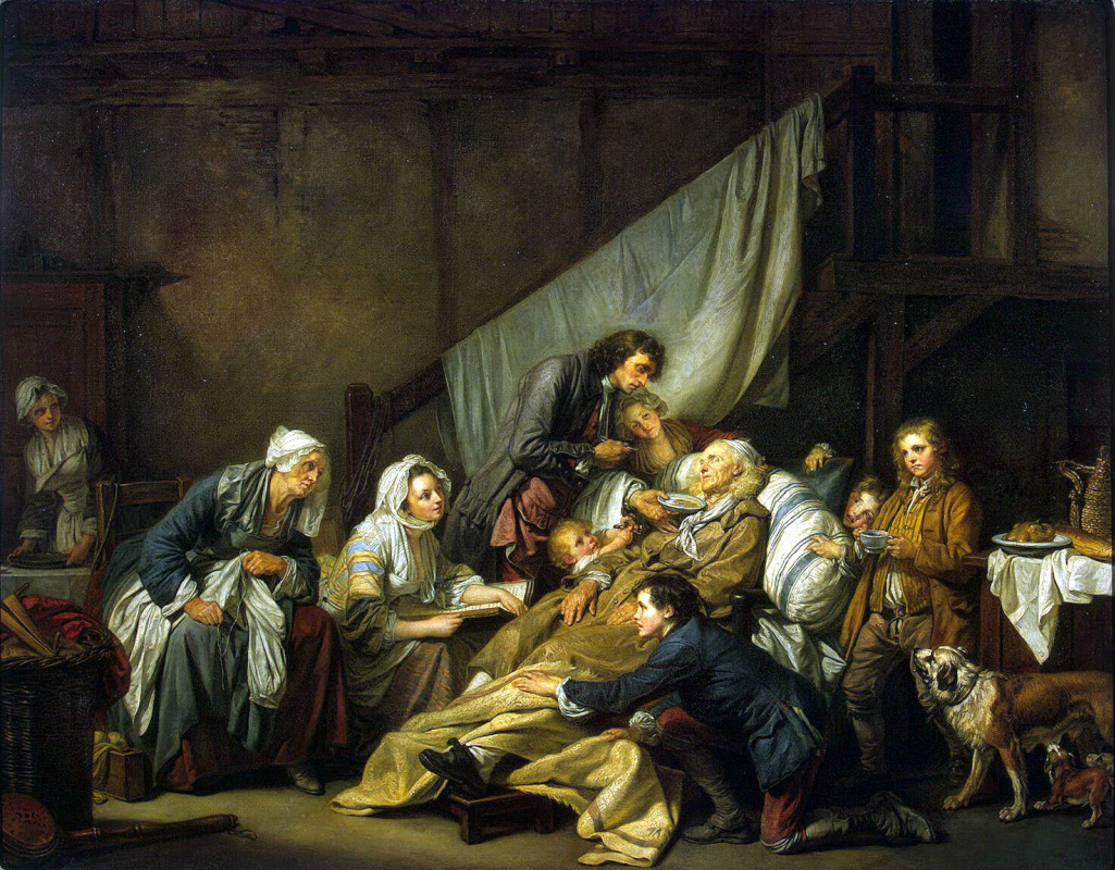 Jean-Baptiste Greuze. Paralytic