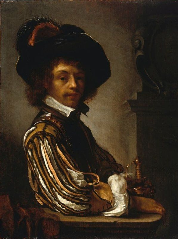 Franz van Miris the Elder. Cavalier (self portrait)