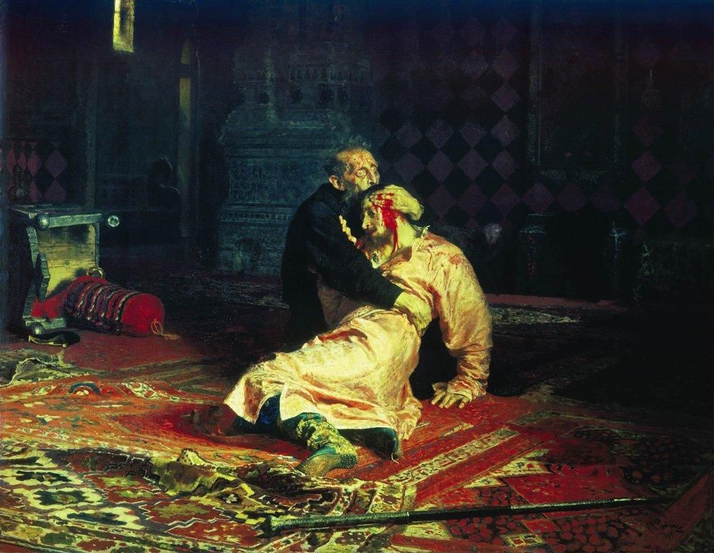 Ivan the terrible and his son Ivan on 16 November 1581