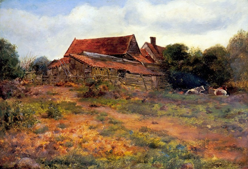 John Everett Millais. Landscape in Hempstead