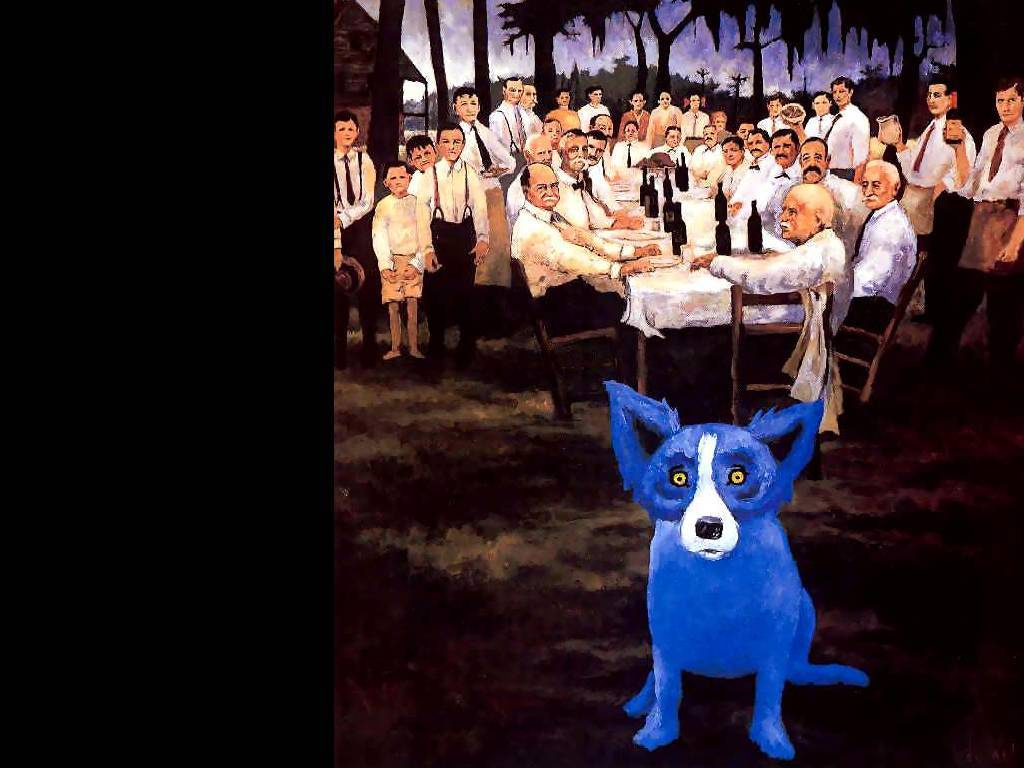 George Rodrigue. Blue собака023