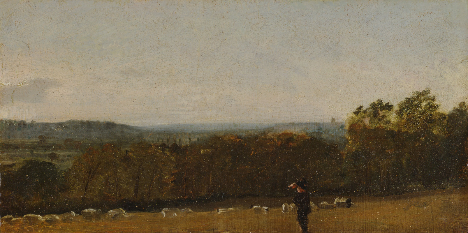 John Constable. A Shepherd in a Landscape