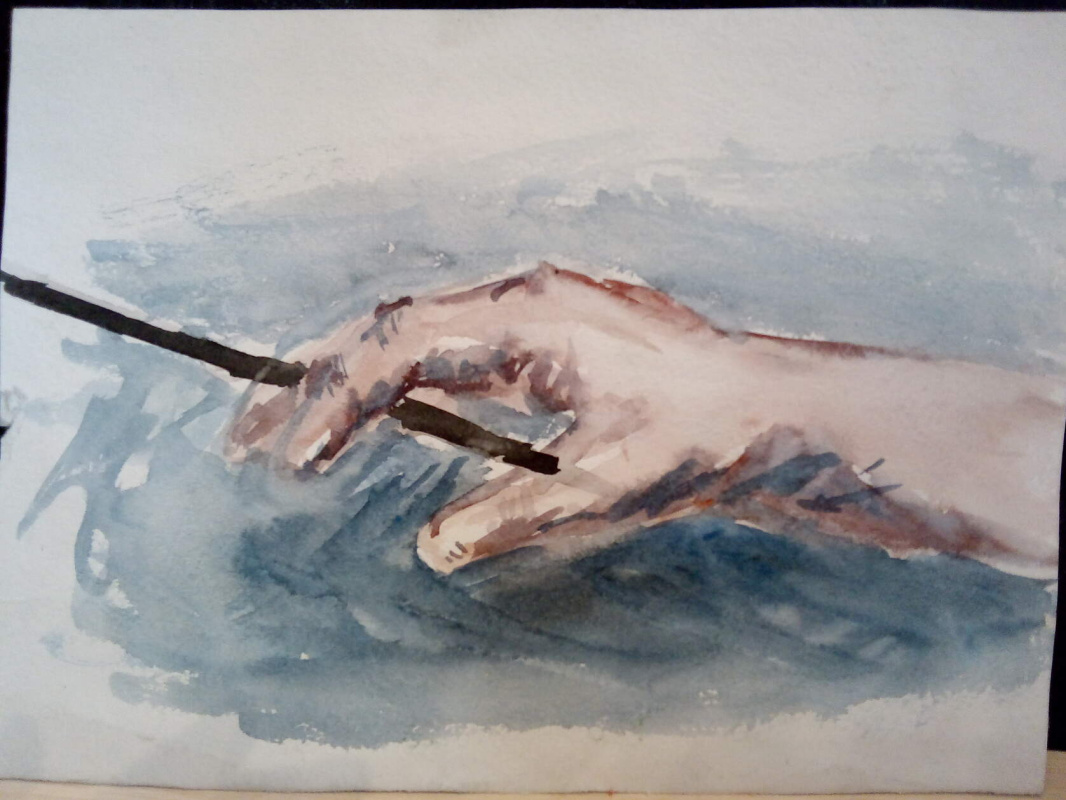 Kirill Ruslanovich Ivanov. The artist's hand