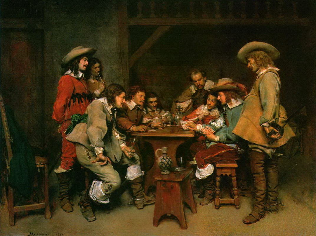 Jean-Louis-Ernest Meissonier. The game of picket