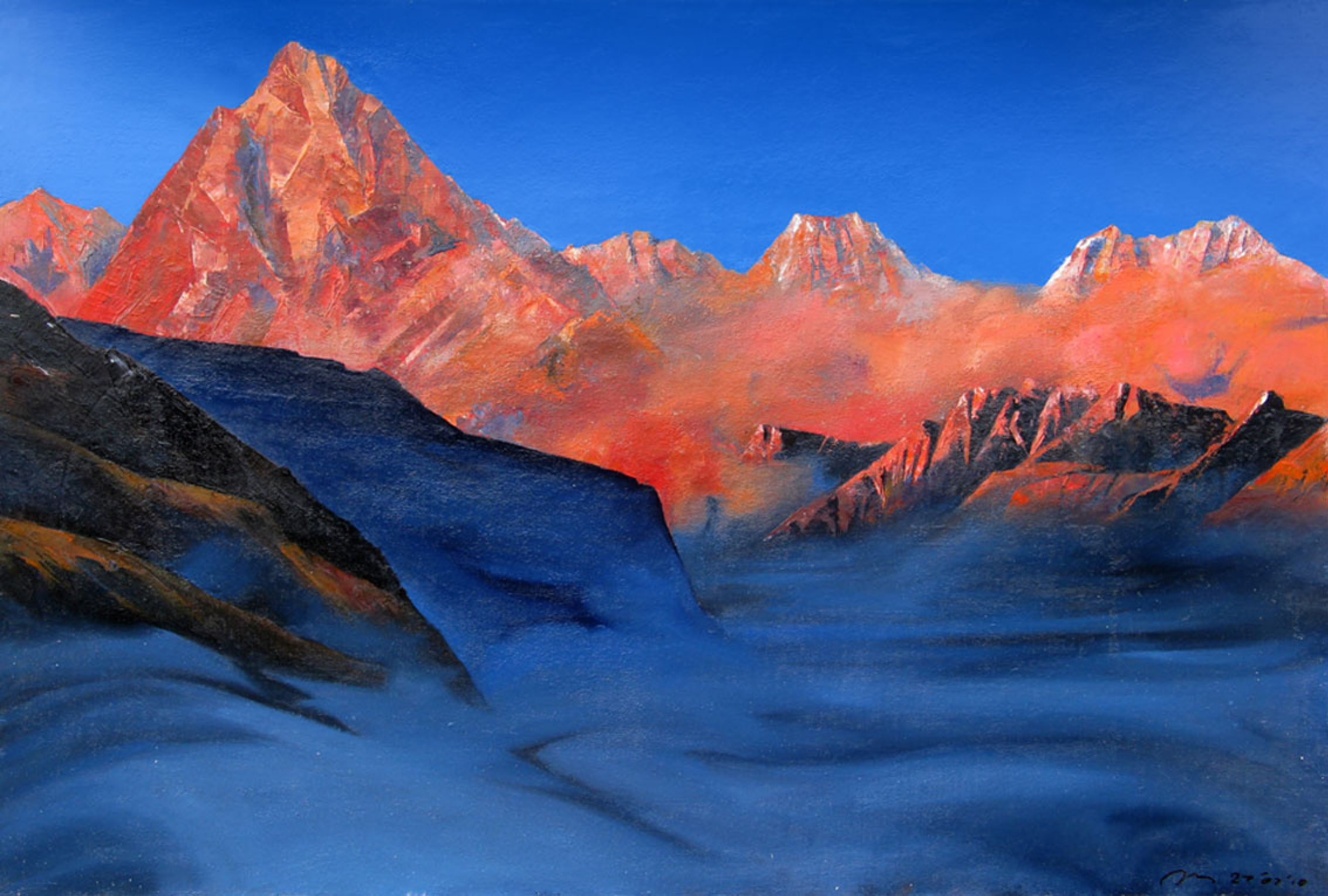 Nepal, XX, 80×60 cm by Valery Ivanovich Grachev: History, Analysis & Facts  | Arthive