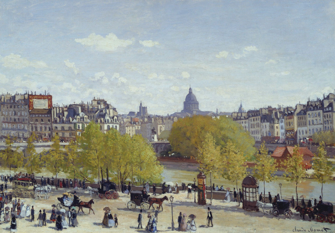 Claude Monet. Promenade at the Louvre