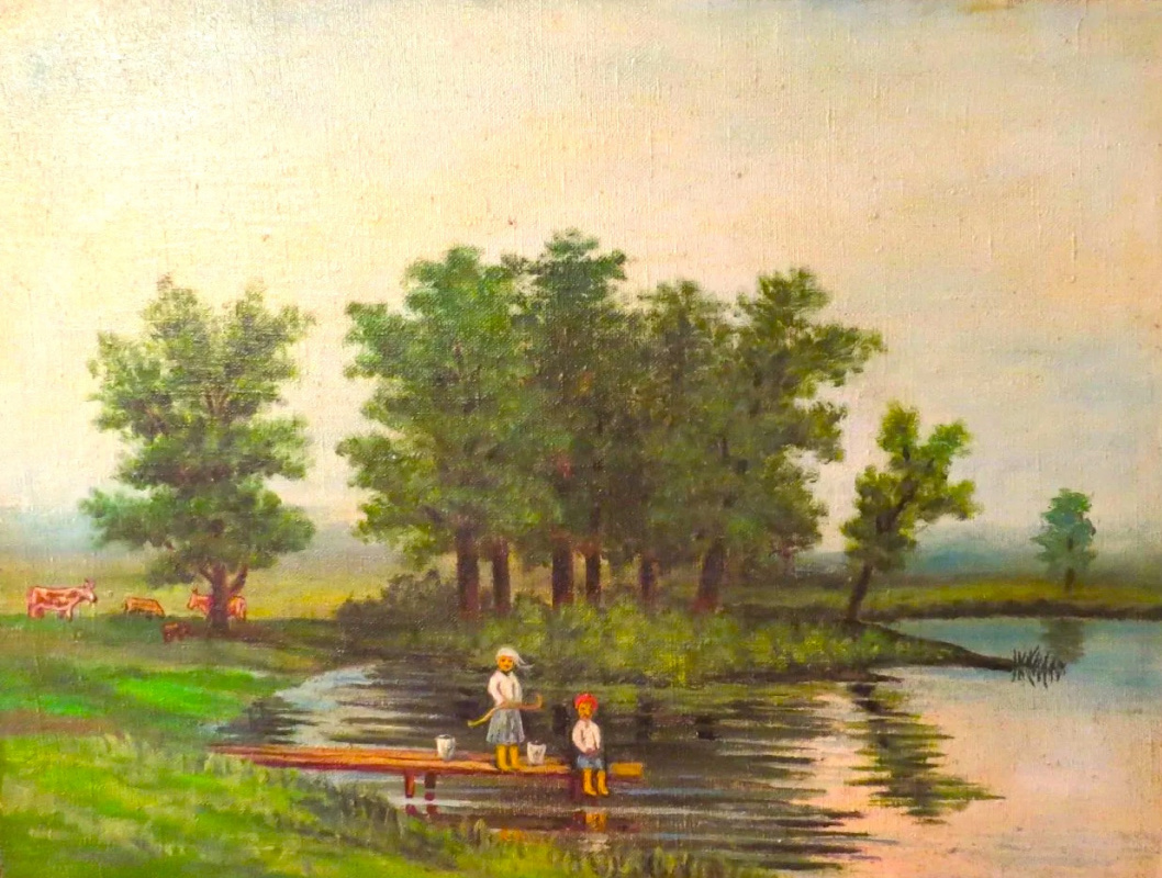 Unknown artist 1. Children on the river