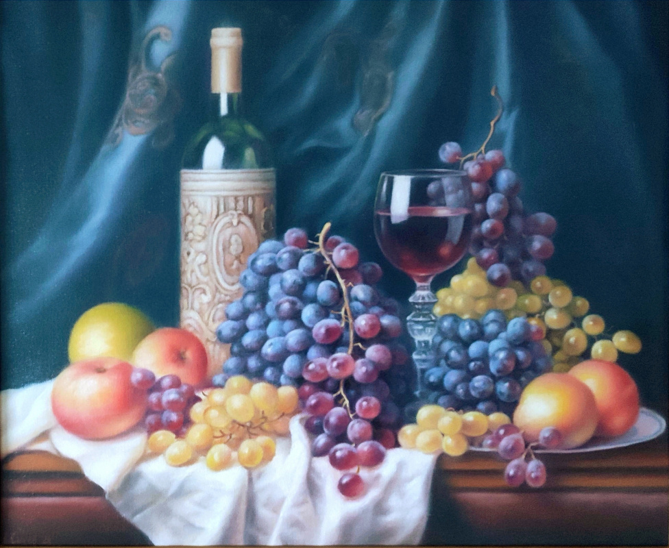 Alexey Vladimirovich Sychev. Still Life with Grapes