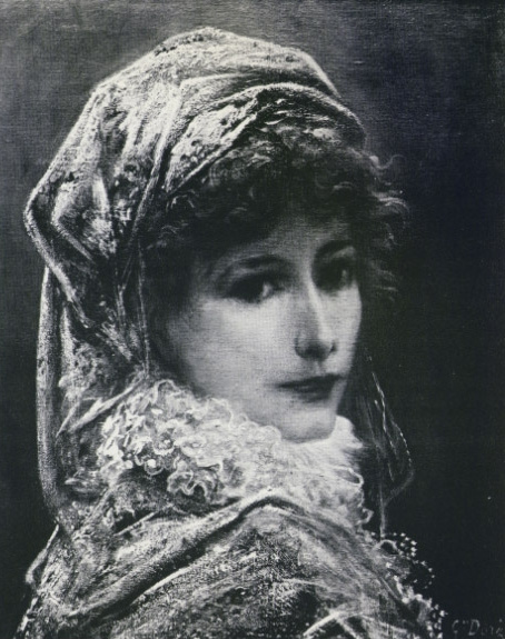 Paul Gustave Dore. Portrait of Sarah Barnar