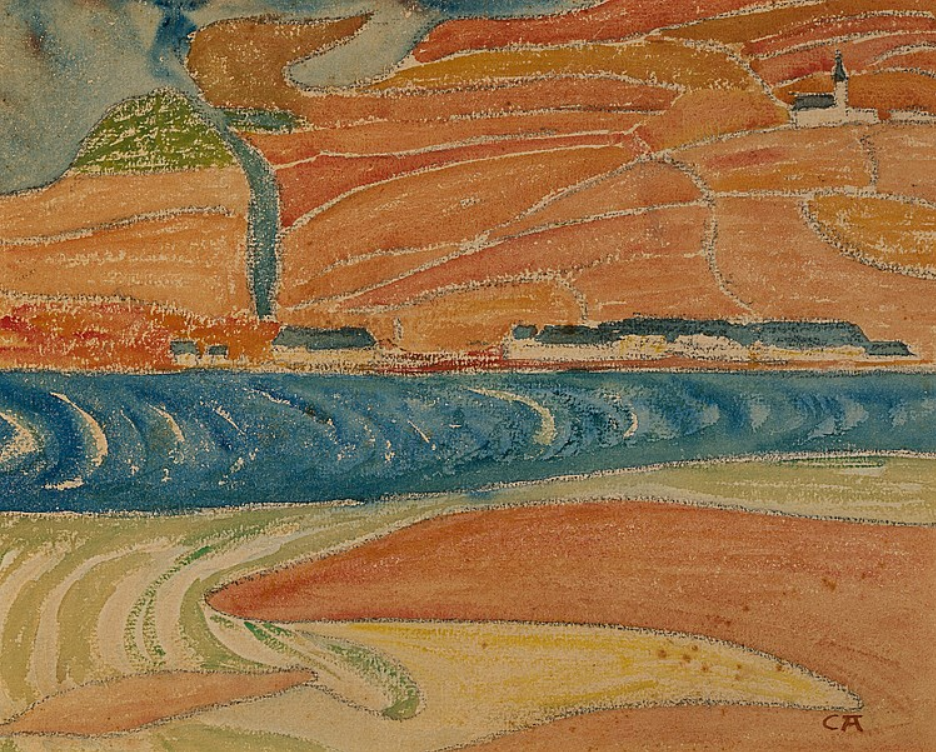 Cuno Amiet. Lake Biel