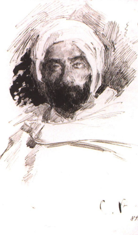 Sergey Arsenievich Vinogradov. Levitan in Bedouin clothes