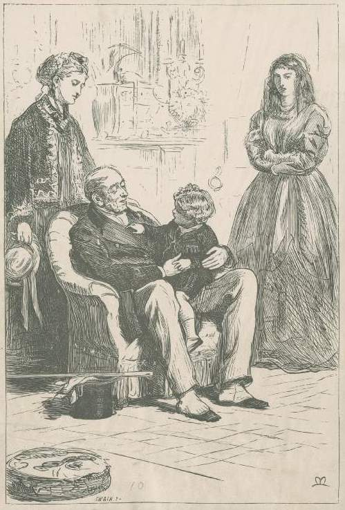 John Everett Millais. Family reunion. Illustration for the magazine "Saint Paul"