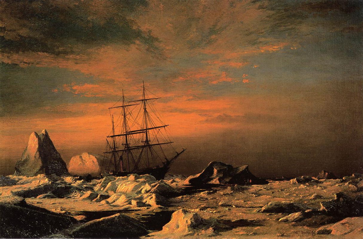 William Bradford. The inhabitants of the ice watching the invaders