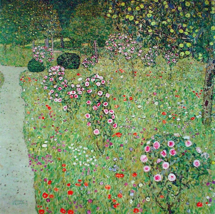 Gustav Klimt. Orchard with Roses