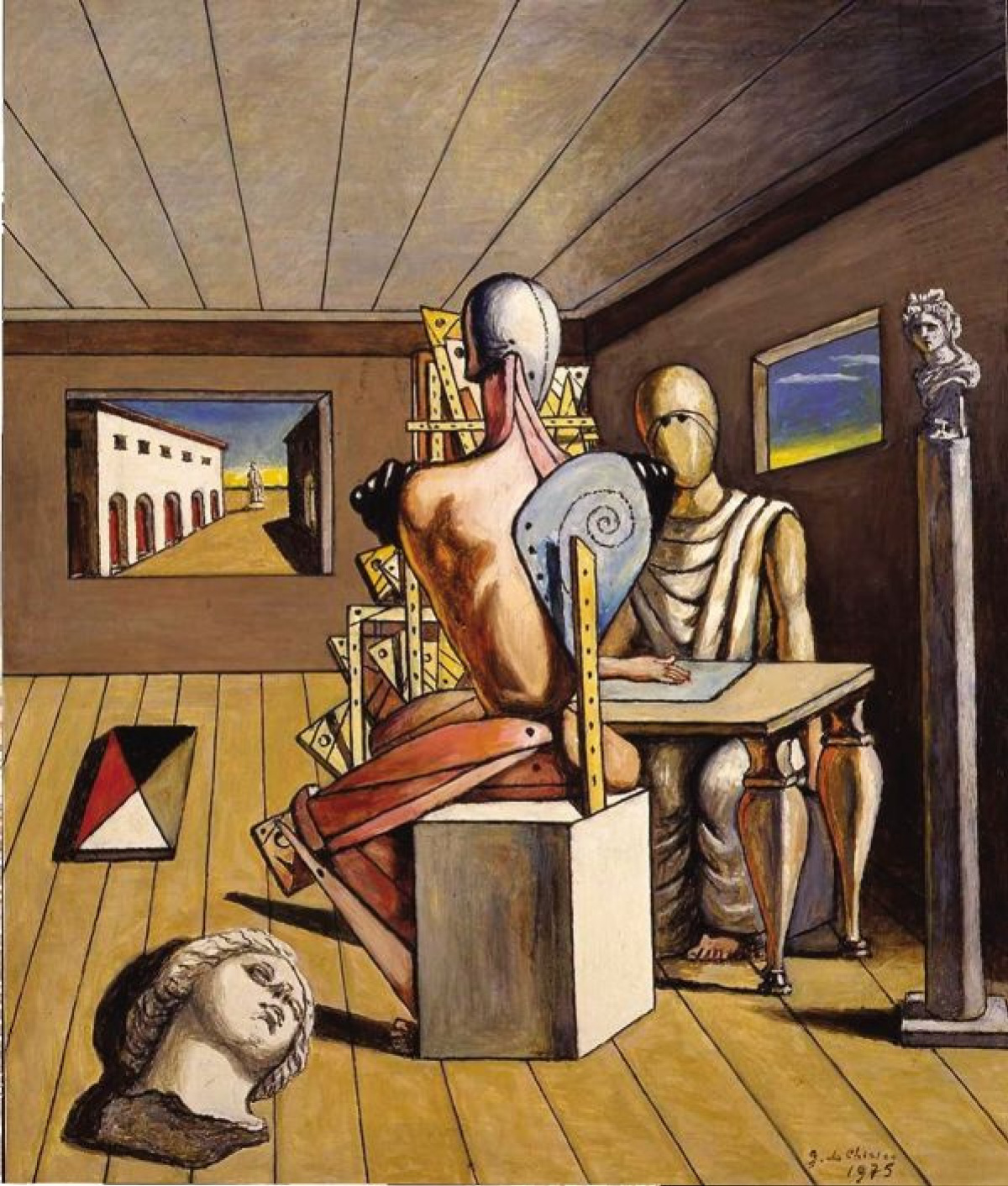 Джорджо де Кирико - Поэт и художник, 1975, 81×100 см: Описание произведения  | Артхив
