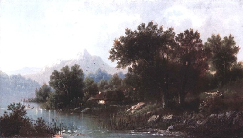 Lev Lvovich Kamenev. Landscape with a river