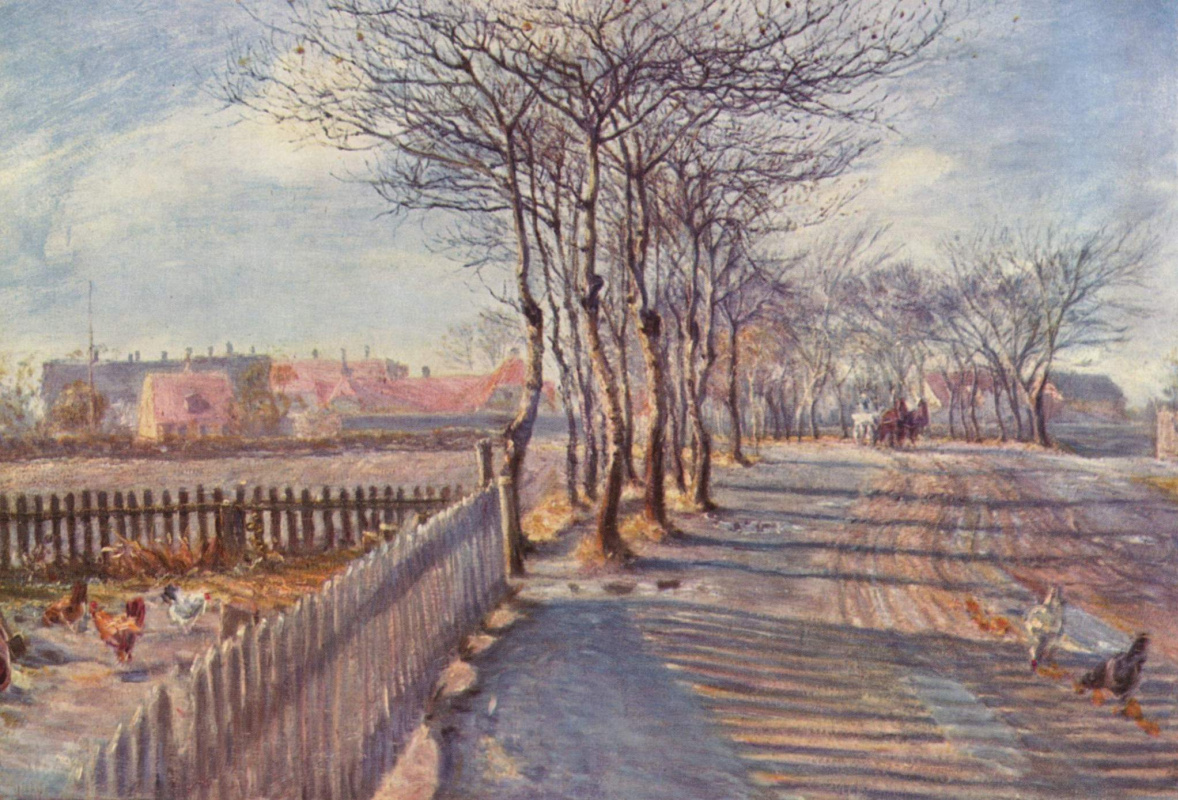 Theodore Esburn Philipsen. Alley near Kastrup