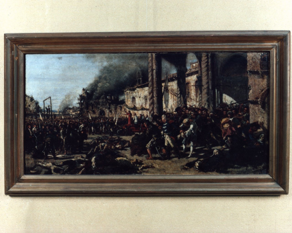 The massacre of Altamura (preparatory sketch)