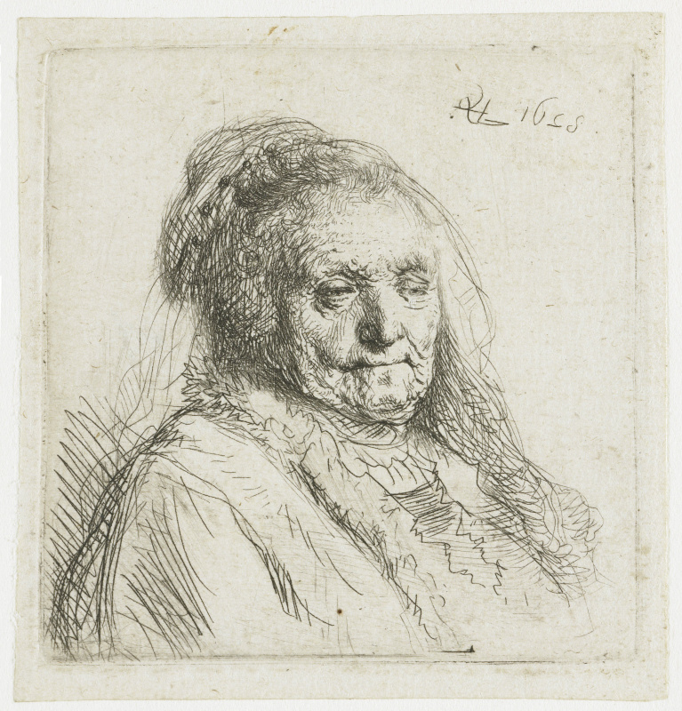 Rembrandt Harmenszoon van Rijn. Portrait of a mother