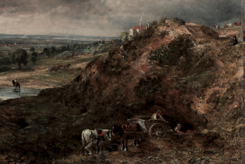 John Constable. Sleeve pond hill, Hampstead. Fragment