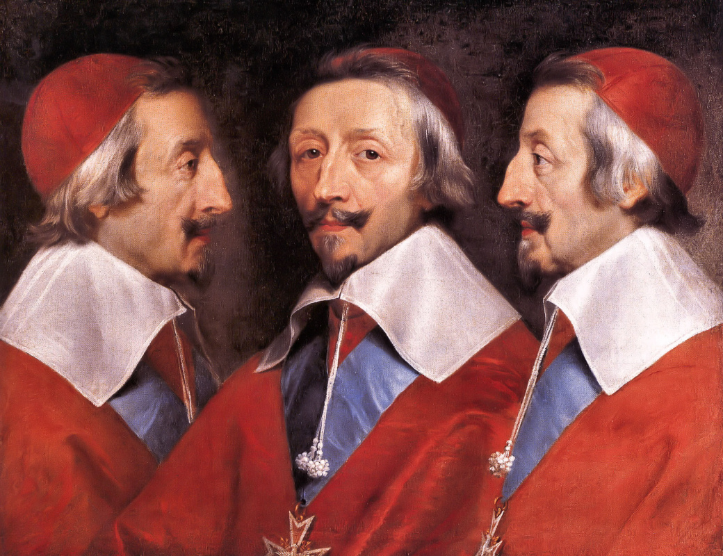 Philippe de Champigny. Triple portrait of cardinal Richelieu