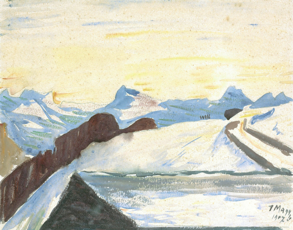Giovanni Giacometti. Winter mountain landscape