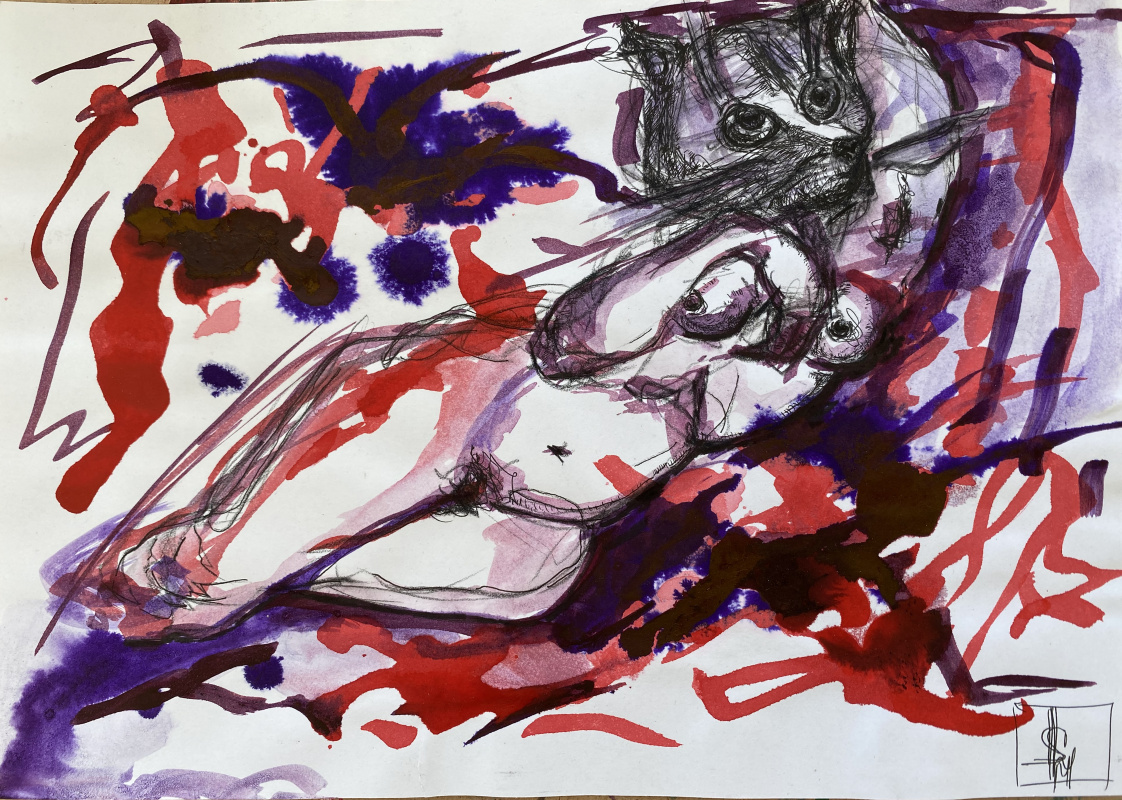 Leni Smoragdova. !fff / She began to collect puzzles - {$M} Drawing