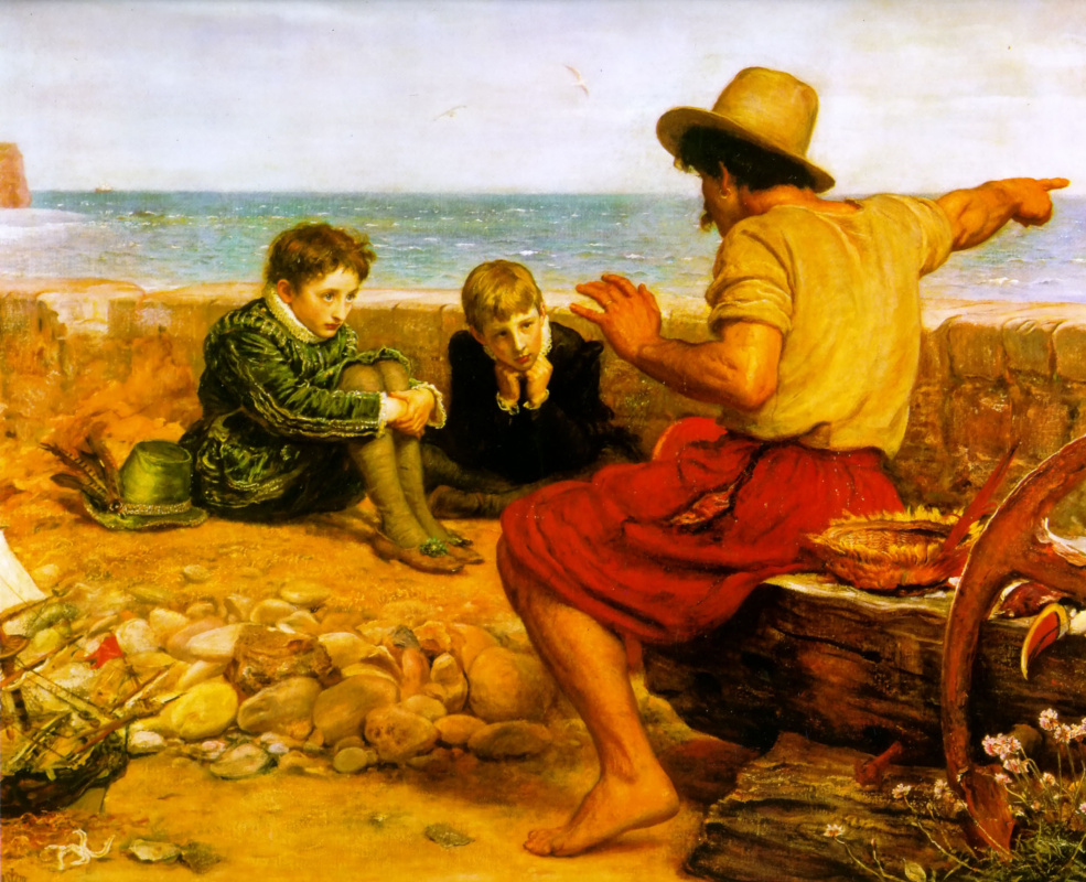 John Everett Millais. The childhood of sir Walter Raleigh